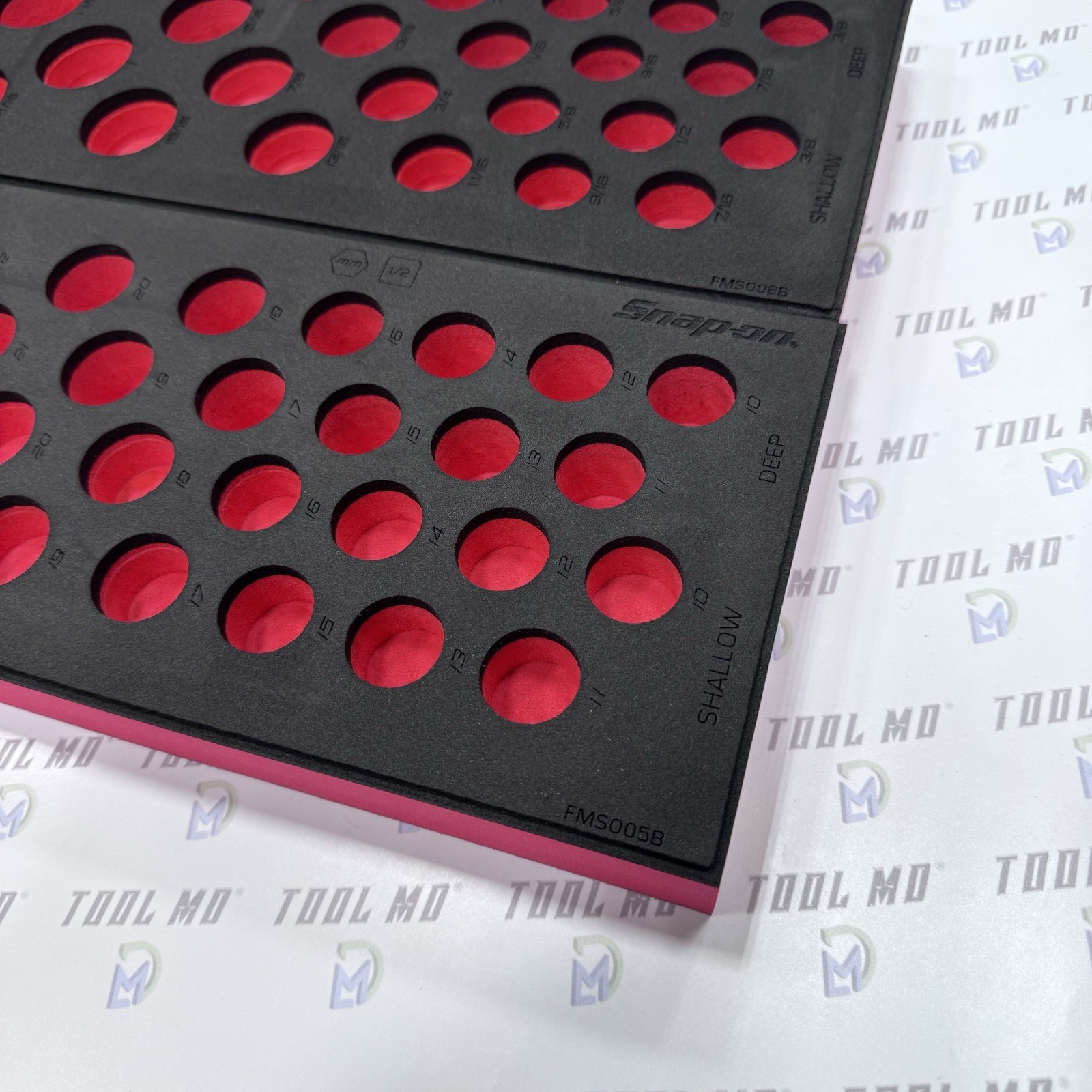 Snap-on Tools RED FOAM ORGANIZER for 84pc 1/2″ Drive SAE/Metric Socket Set