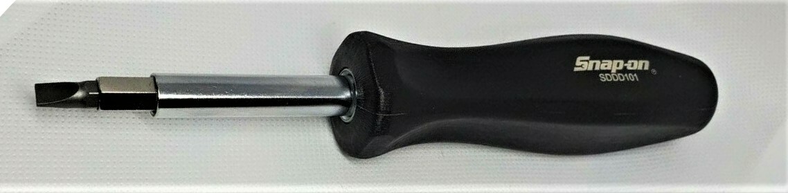 *NEW* Snap-on Reversible Screwdriver SDDD101 *8 BITS* BLACK CLASSIC HARD HANDLE