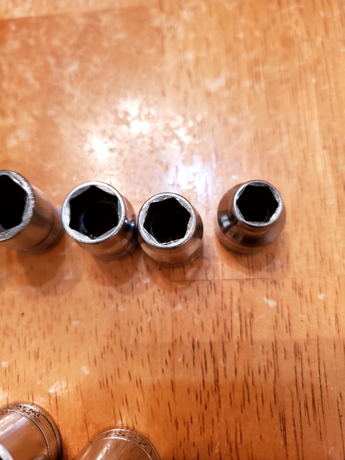 Snap On 3/8 Drive 5/16-7/8 6PT Shallow Sockets Lot Of 10