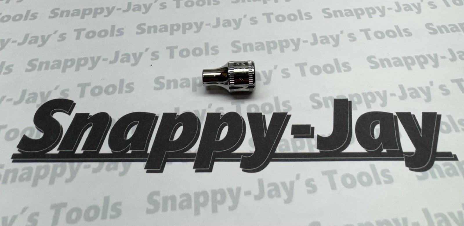 Snap-on Tools USA NEW 1/4″ Drive 4mm METRIC 6pt Shallow Chrome Socket TMM4