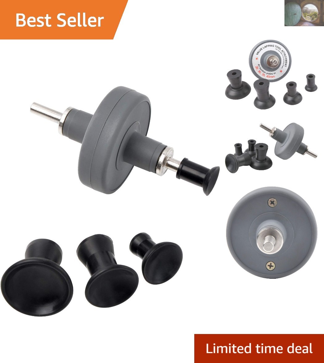Easy-to-Use Valve Lapping Tool Attachment with Multiple Suction Sizes & High RPM