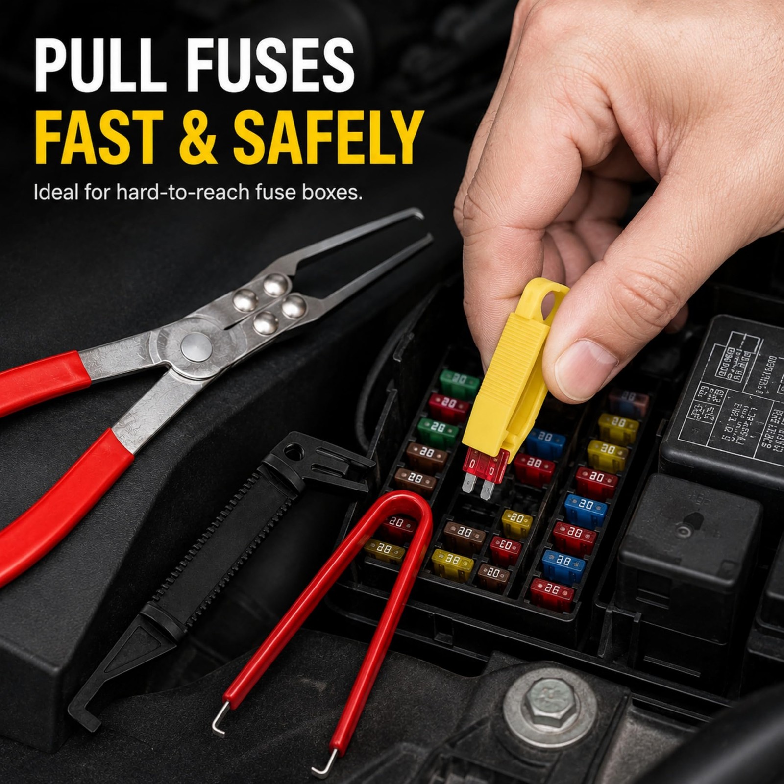 Funayama Relay Fuse Puller Pliers Set 4-Pack