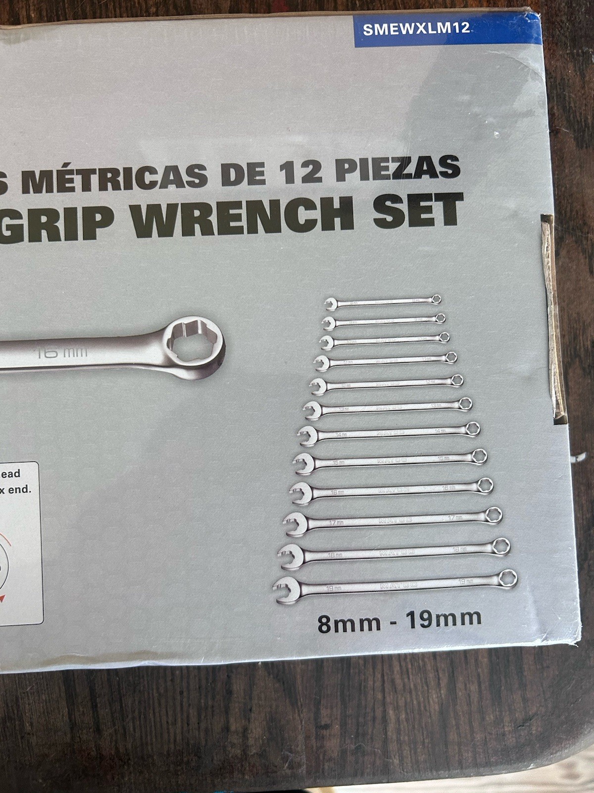 Matco Tools 12 PIECE Metric Hex Grip Wrench Set SMEWXLM12 8MM-19MM New