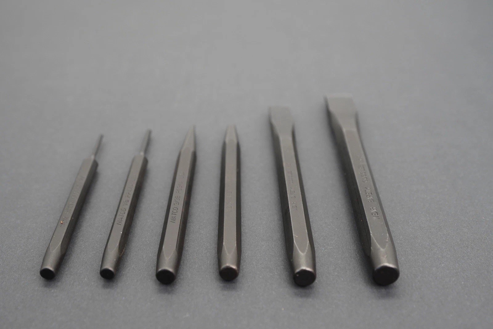 Matco Tools Hammer Ball Peen And Punch Chisel Set 7 Pieces 32oz BHG32F SPC6PA