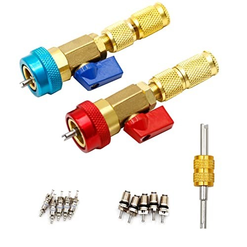 R134A Valve Core Remover Installer Tool Kit – 2 Pack for AC Refrigerant Systems