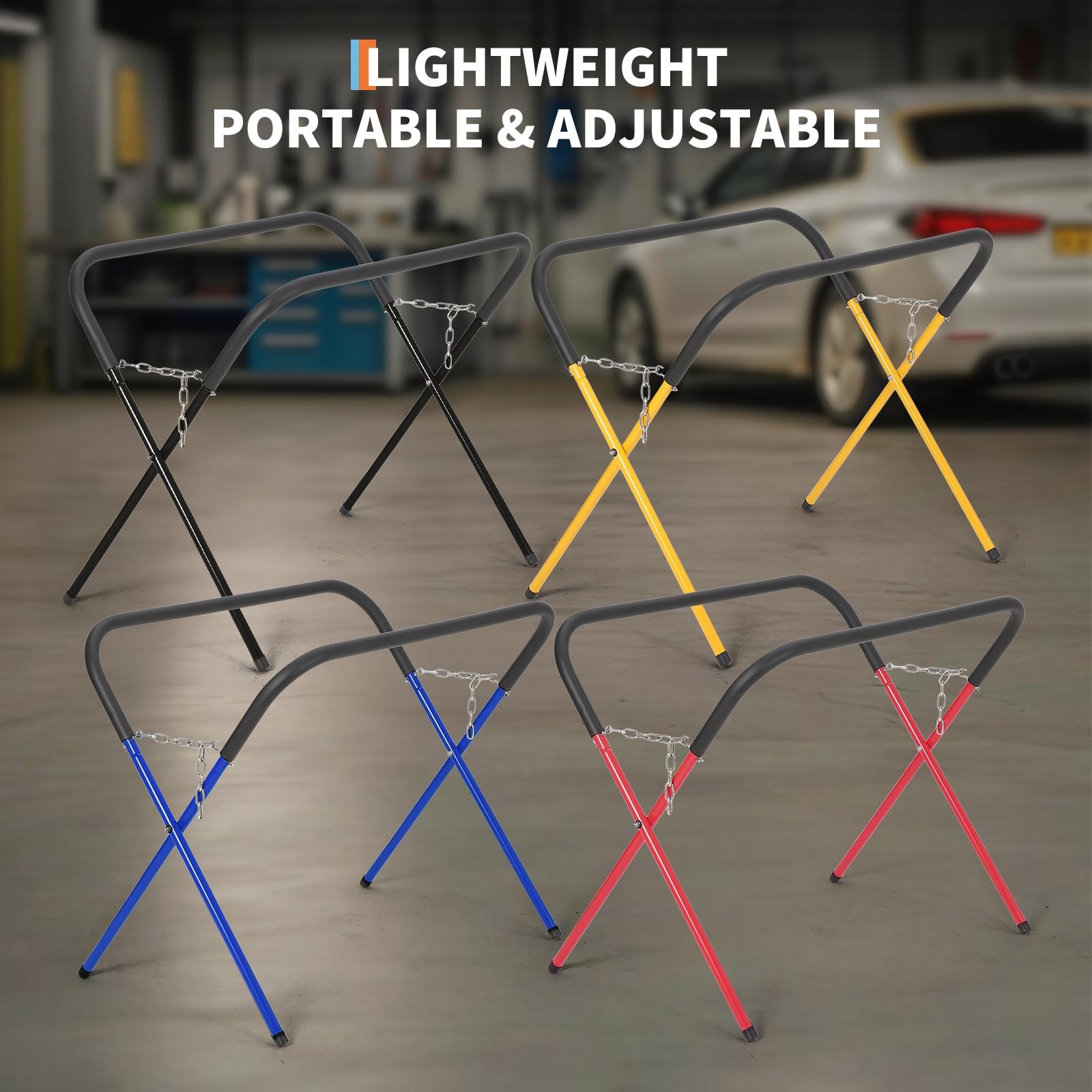 ✨1/2/3/4pcs Portable Folding 500Lbs Workbench Automotive Fender Stand Work Table