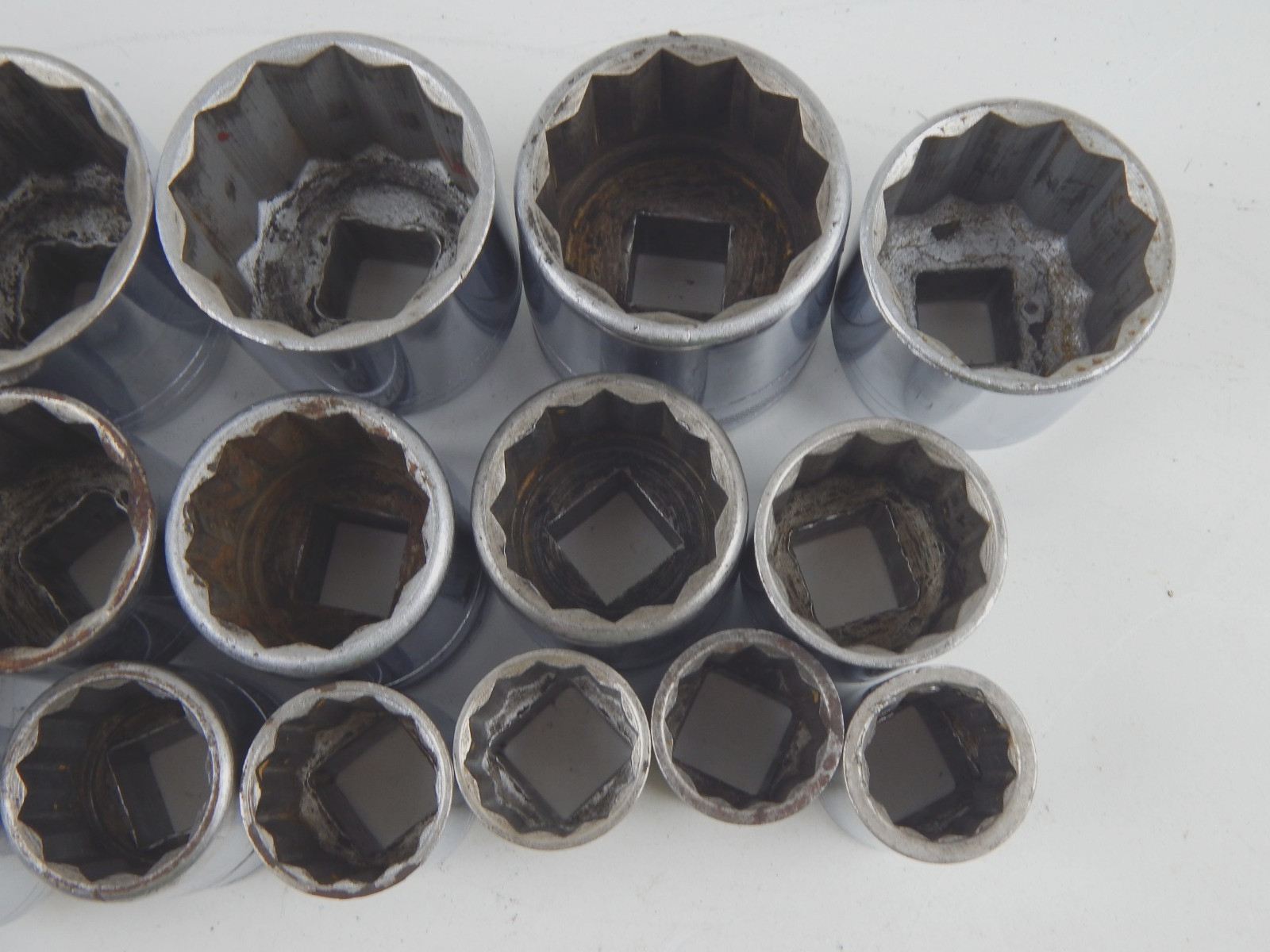 Vtg Craftsman Circle K & -V- Series 3/4″ Drive 20pc Socket Set Ratchet Extension