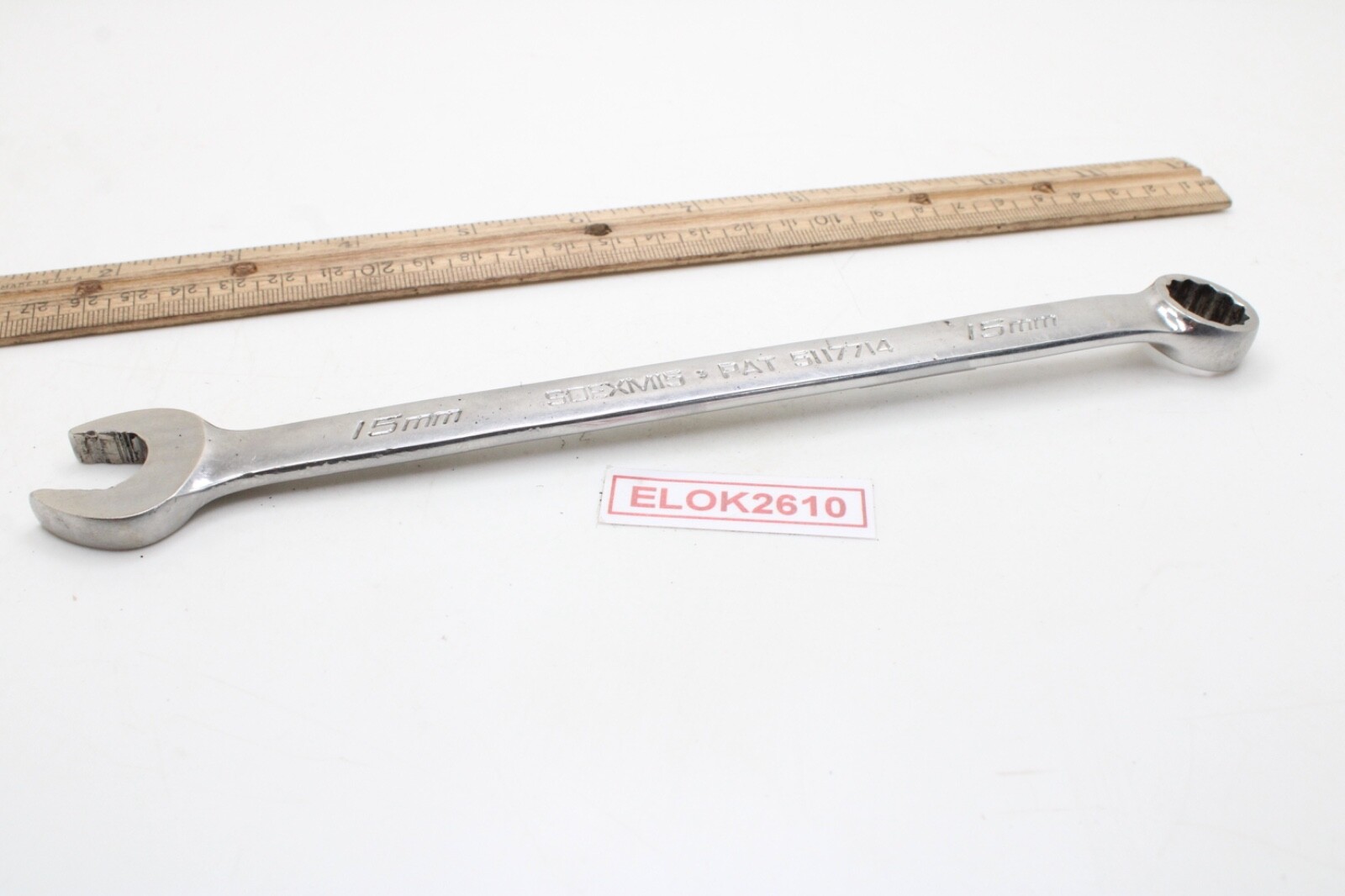 Snap-on SOEXM15 15mm 12 Point Metric Flank Drive Plus Combination Wrench USA