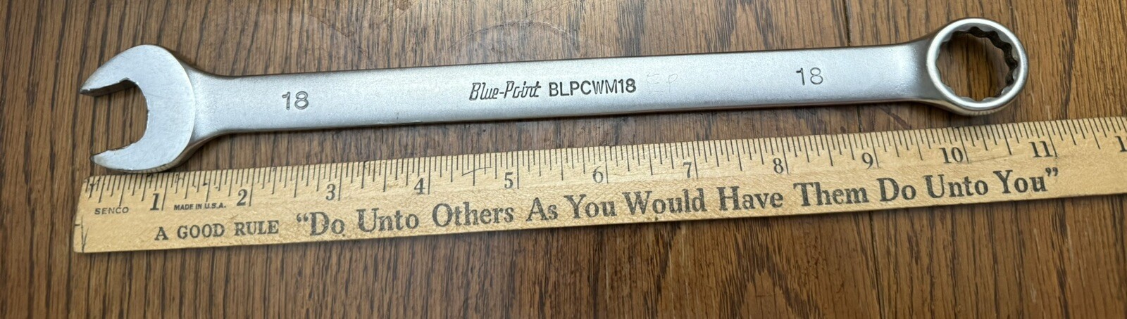 Blue Point 18mm Metric Combination Wrench 12 Point BLPCWM18 18mm