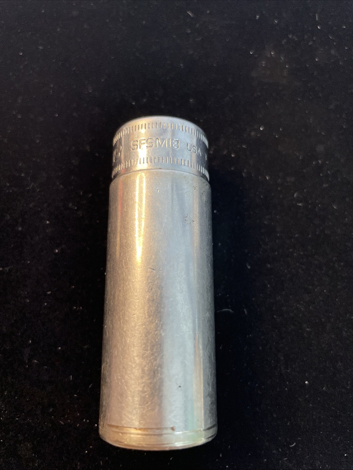 Snap On SFSM18, 3/8″ DRIVE, 18MM. SOCKET, 2.6″ DEEP/HIGH, 6 POINT.