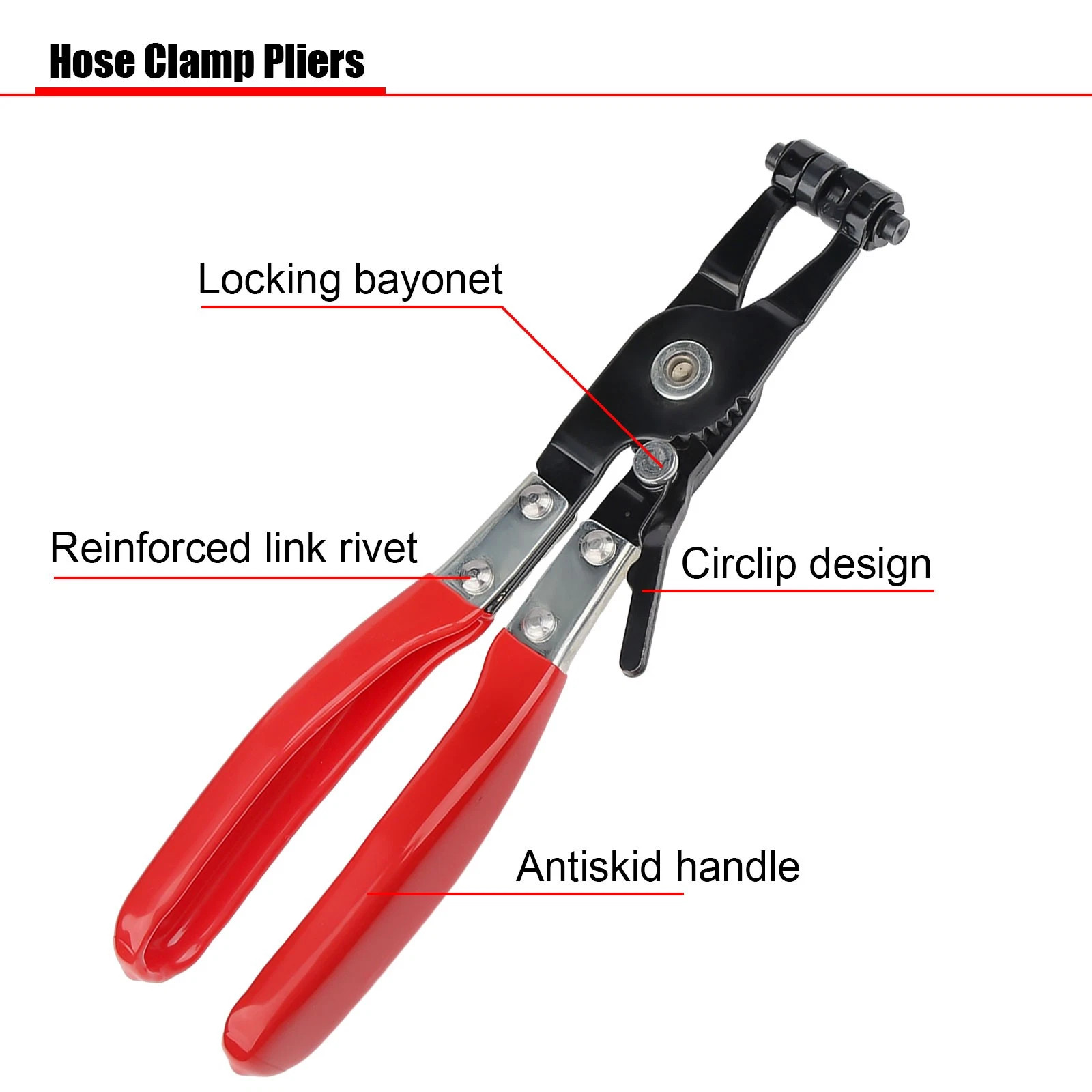2pcs Hose Clamp Pliers Car Water Pipe Fuel Coolant Spring Bundle Removal Tool