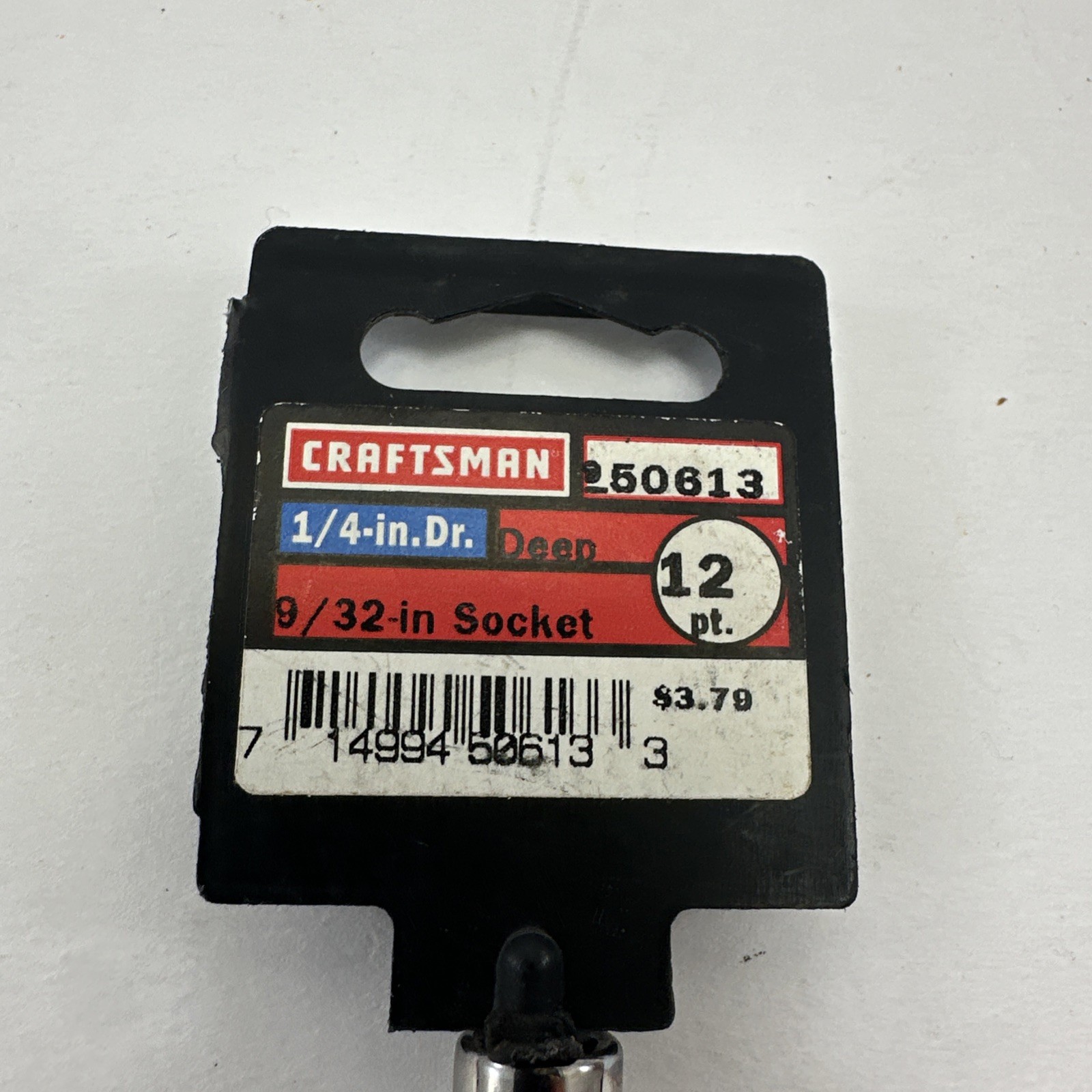 Craftsman 9/32” Easy Read Deep 12 Point Socket 1/4″ Drive New NOS