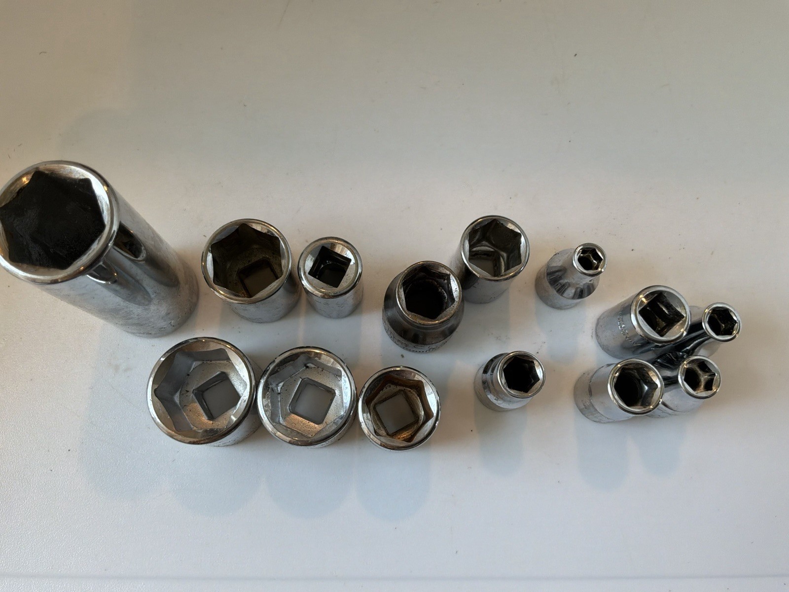 Vintage Armstrong Tools 43-152 Socket Set 1/2” Drive Ratchet USA w/ Case