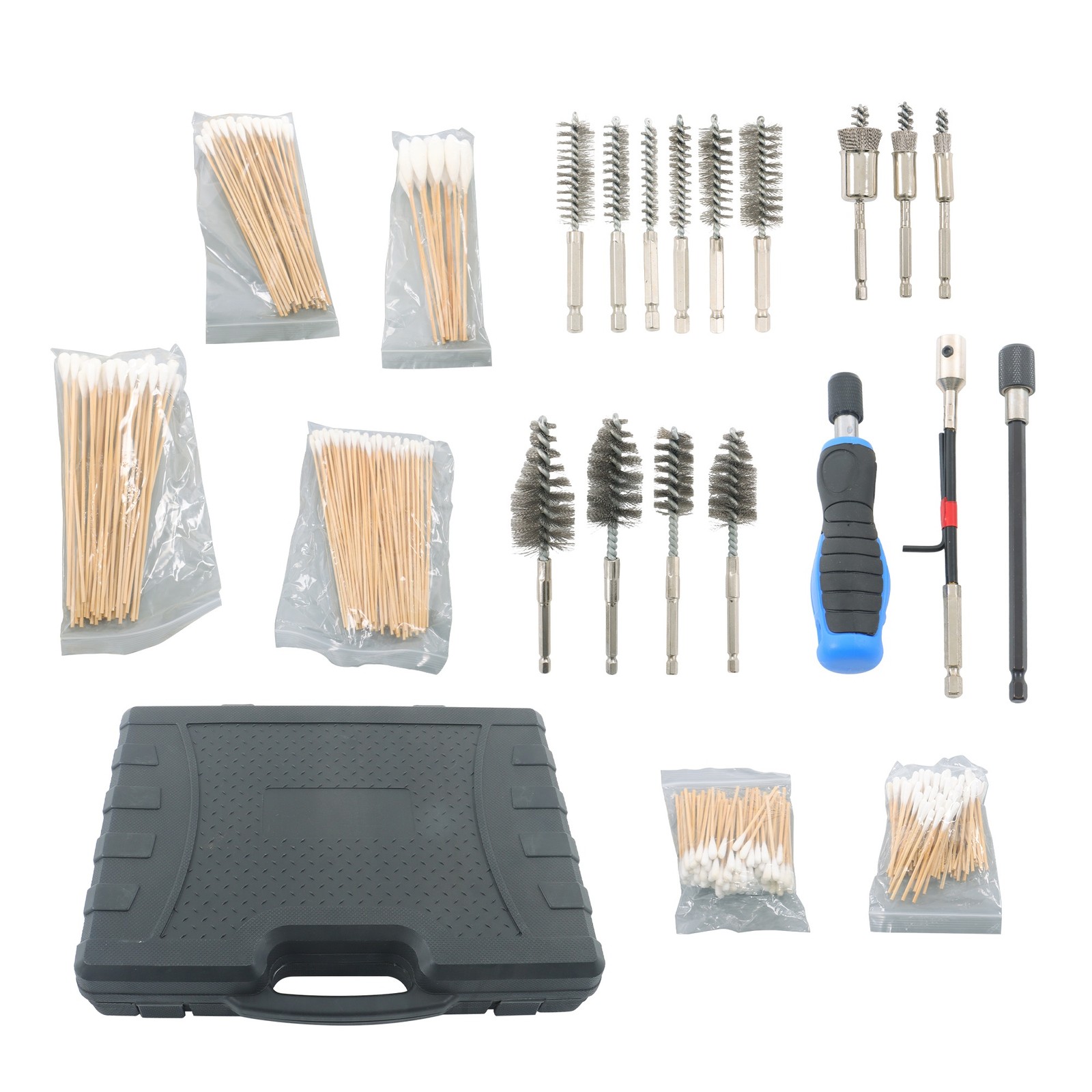 Stainless Steel Diesel Injector Seat Brush Master Cleaning Kit on Cylinder Head