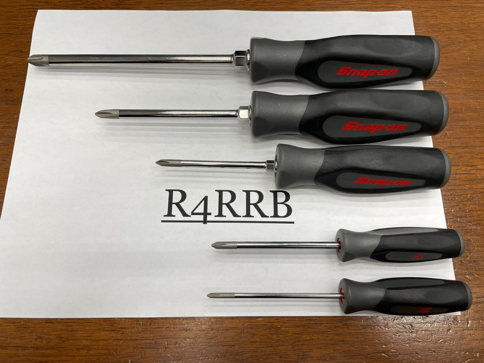Snap-on Tools NEW 5pc TITANIUM Soft Grip ALL PHILLIPS Screwdriver Set SGDP50BDT