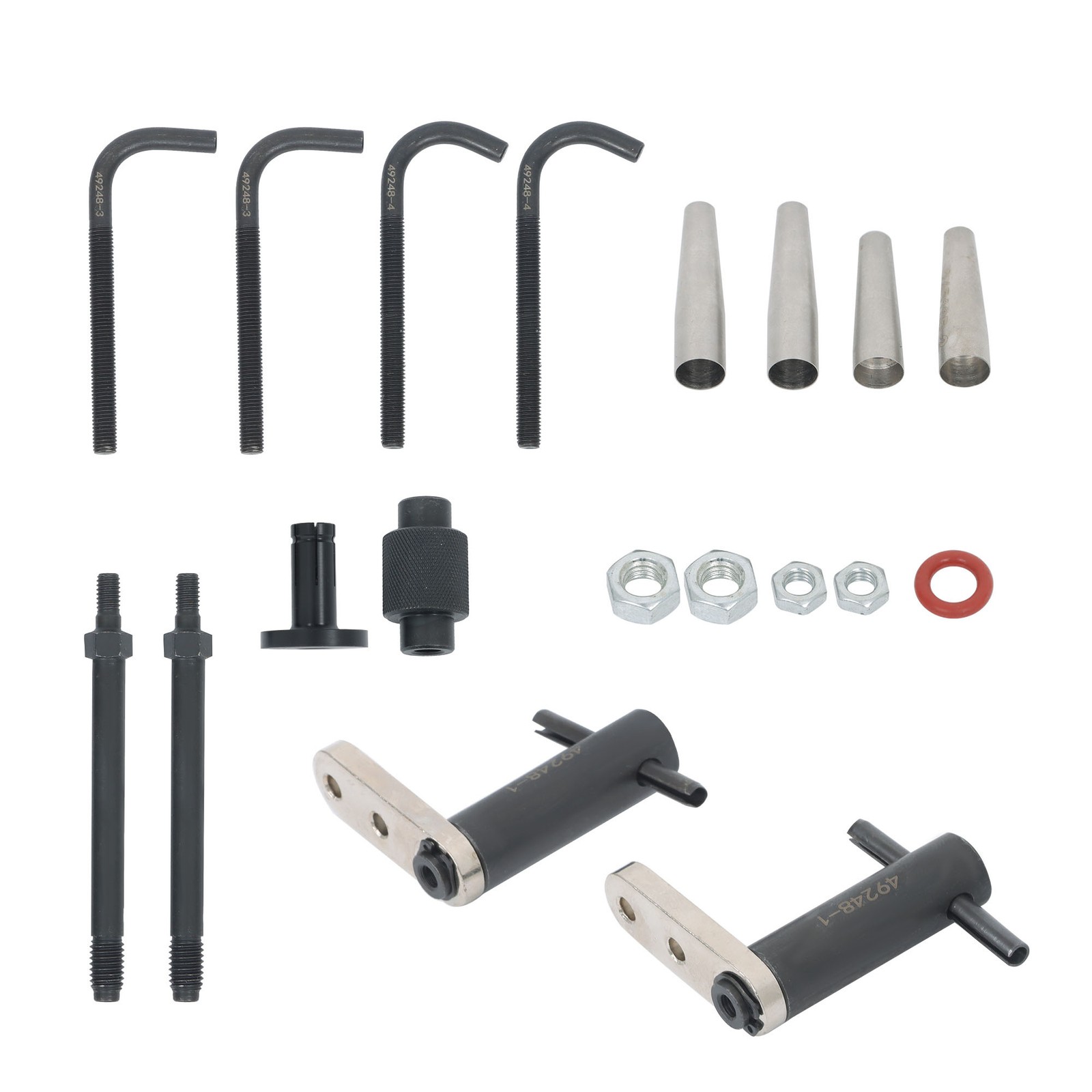 1 Set 6706 Fuel Injector Rail Assembly Remover & GM245 Fuel Injector Seals Tools