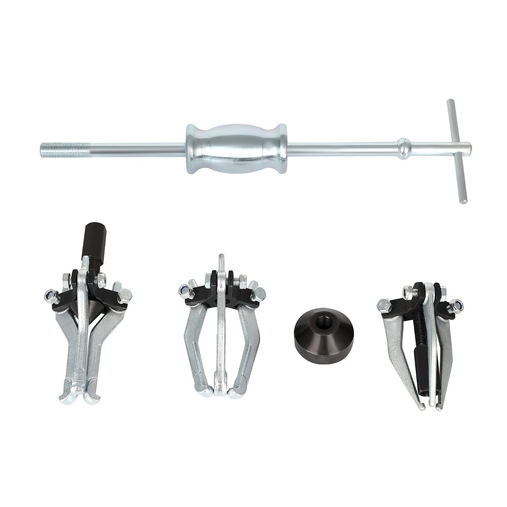 Internal External Bearing Puller 3 Jaw Pullers Slide Hammer Set w/Case Tool Kits