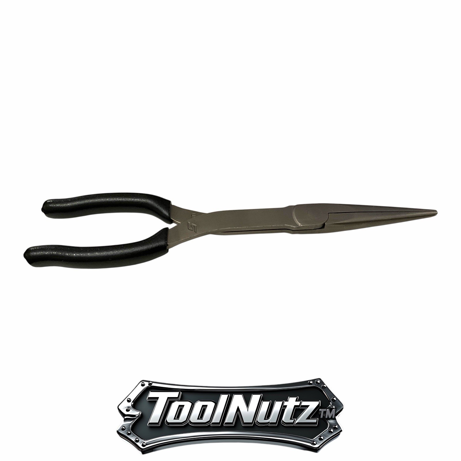 Snap-on Tools NEW 911ACFBK 11″in. BLACK Soft Grip Rounded Jaw Needle Nose Pliers