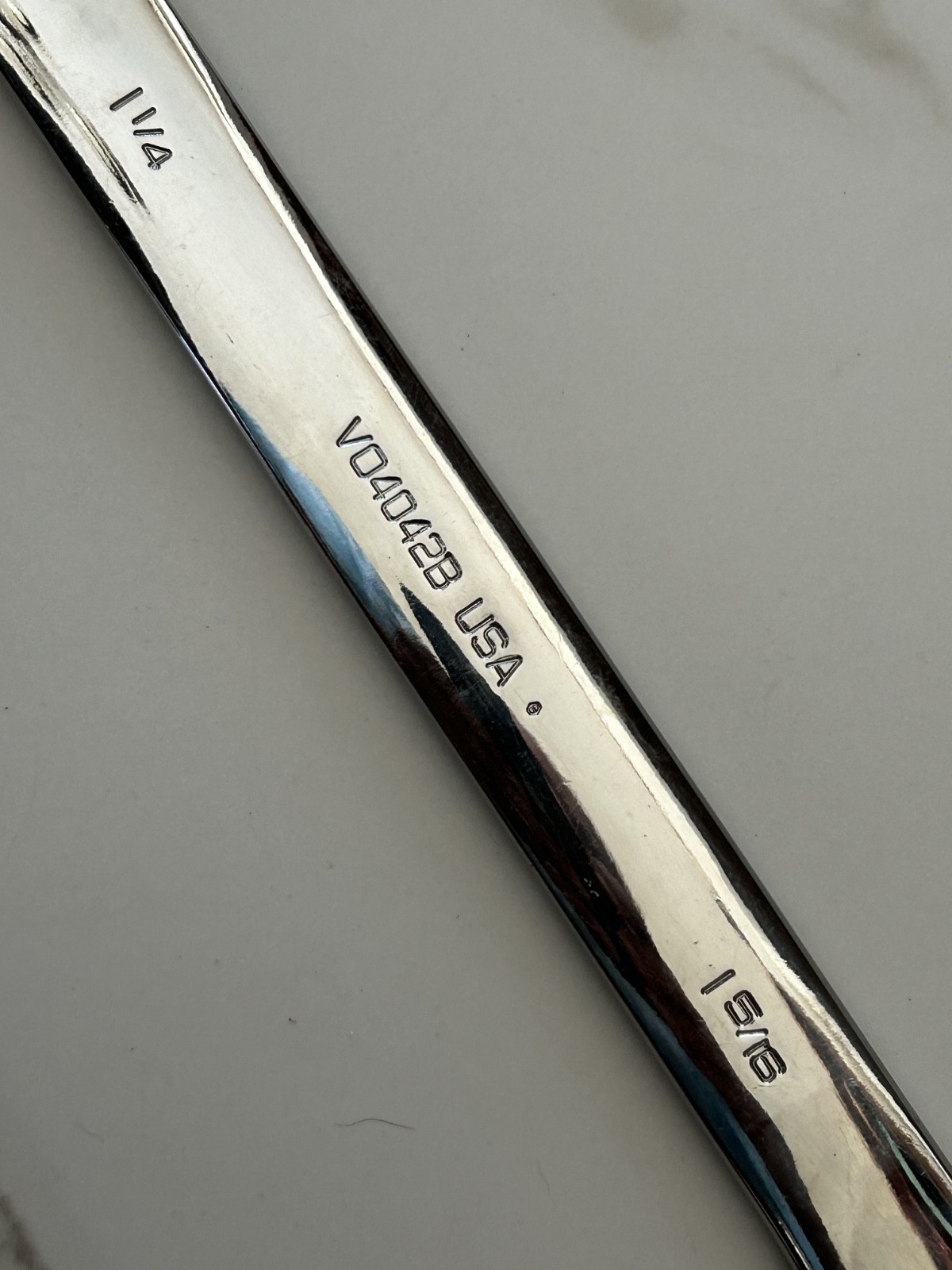 SNAP-ON VO4042B 1-1/4″ x 1-5/16″ Open End Wrench Used Super Nice
