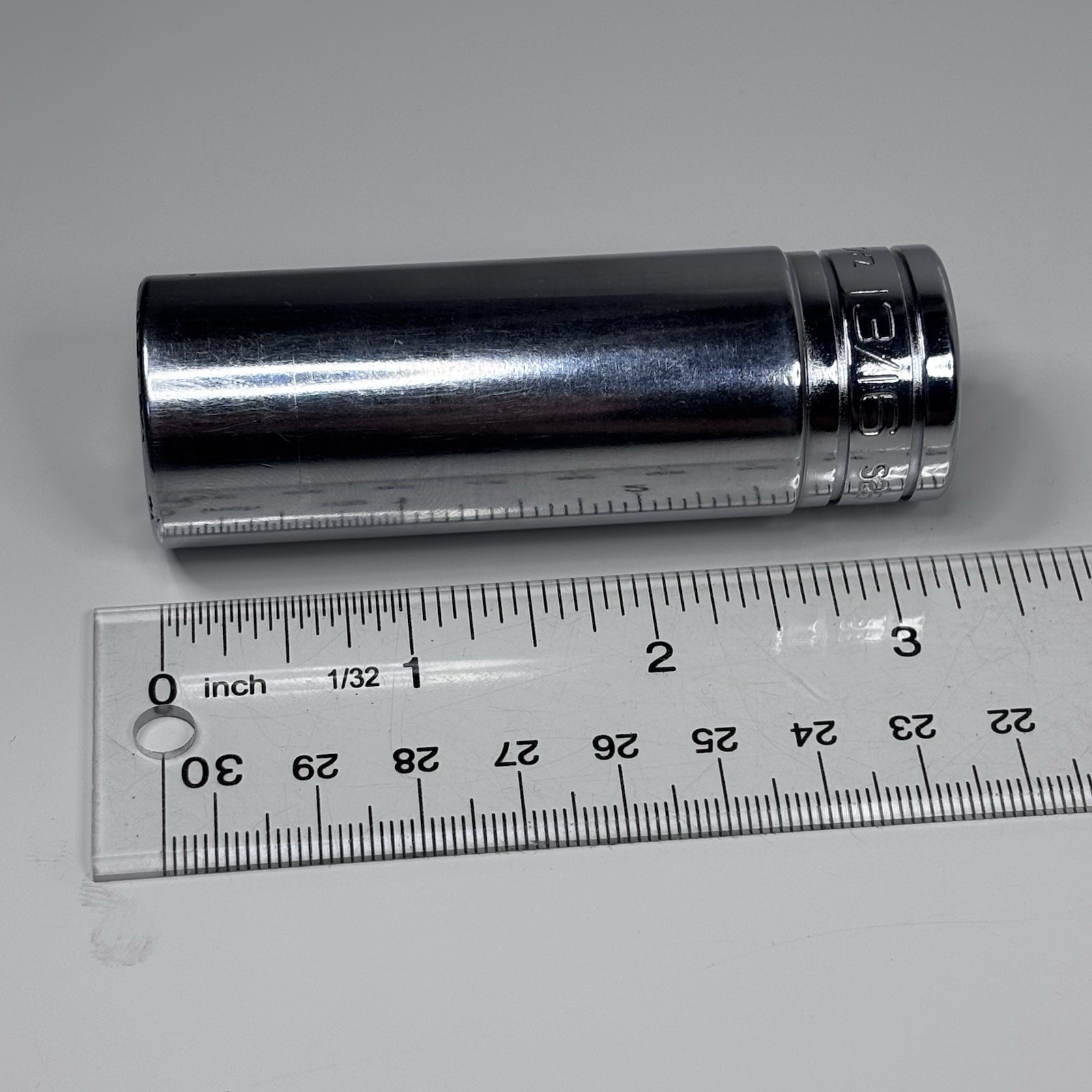 Snap On Tool S261 1/2 Dr 12Pt SAE 13/16 Flank Dr Deep Chrome Socket USA 1994 VGC