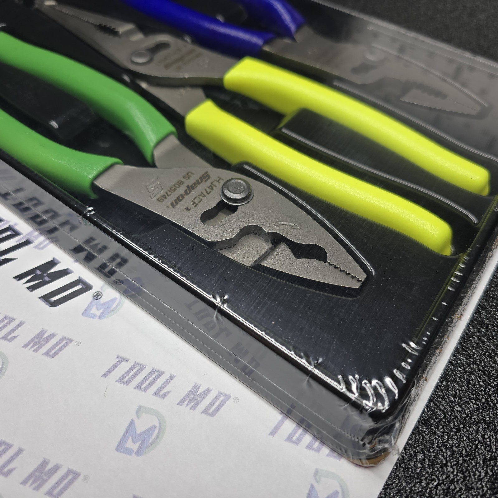 Snap-on Tools USA NEW Assorted Color Slip Joint Pliers Set PL347ACF