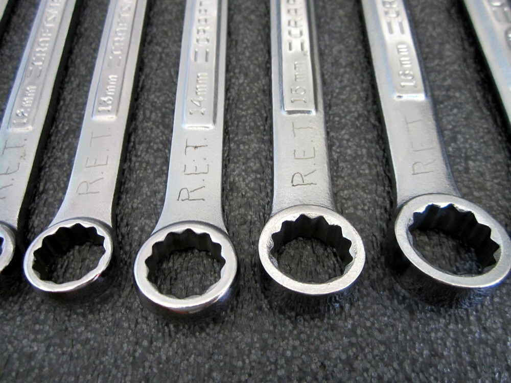 Vintage Craftsman 15pc Metric Combination Wrench Set 9mm to 25mm Made in USA