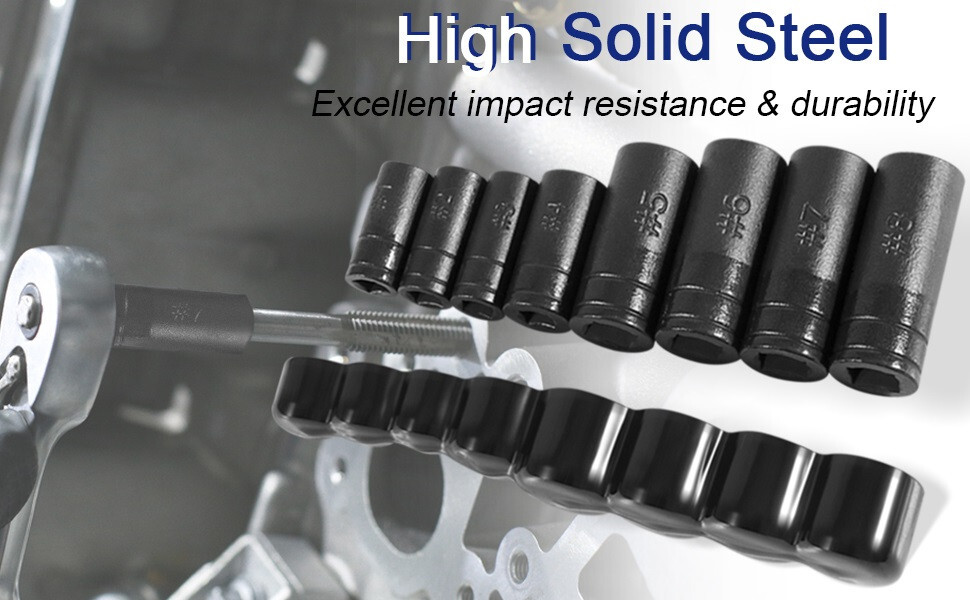 70500 Tap Socket Wrench Set for 1/4″ 3/8″ Drive Fit MCTI Thru 1/2″ 1/8″ NPT Taps