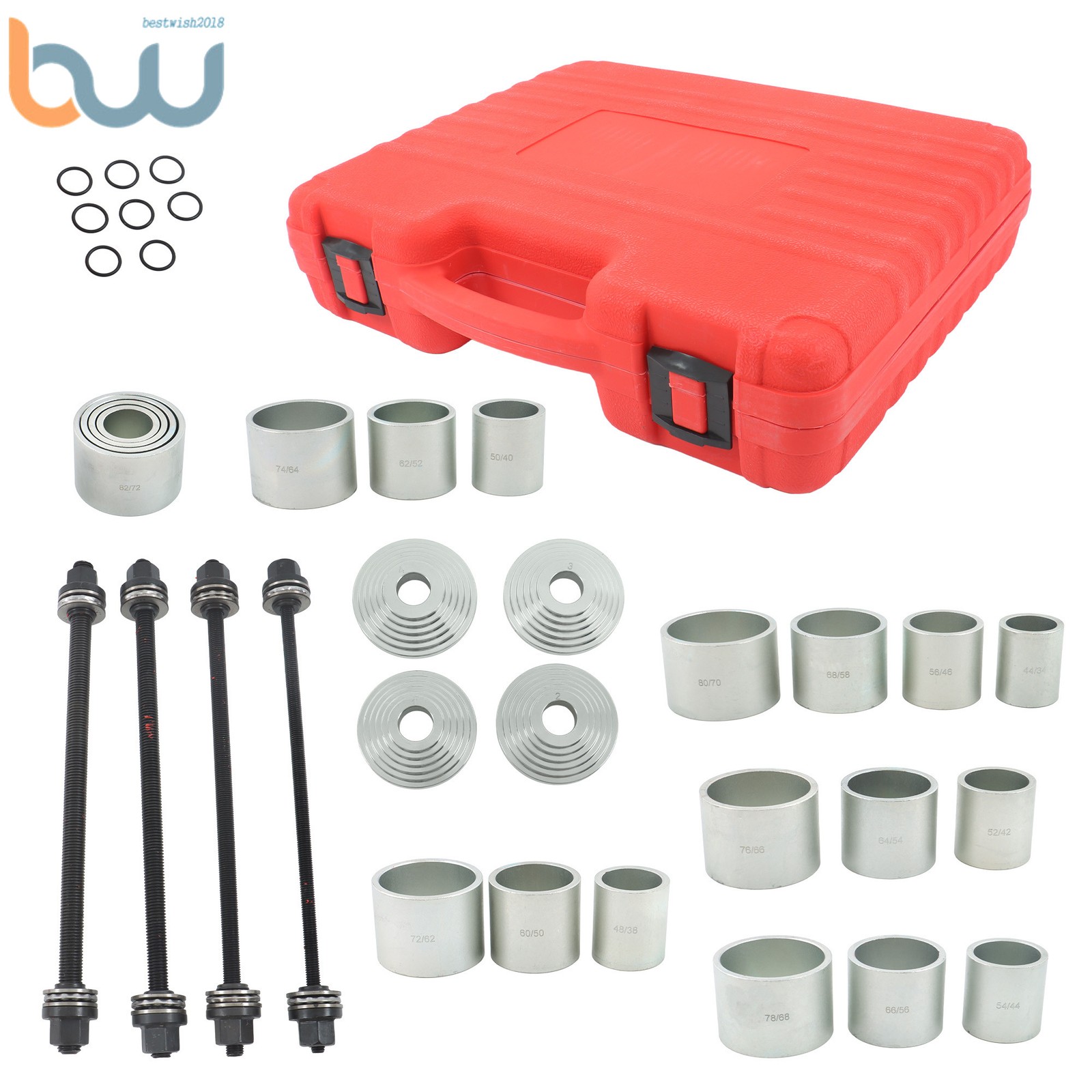 28PCS Pull and Press Sleeve Kit Steel Bush Bearing Removal Installation Tool NEW