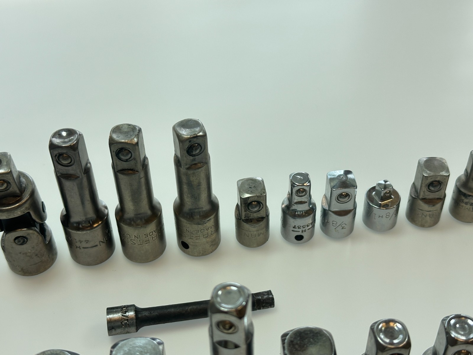 Craftsman Tools 36pc Extension Adapter Joint Lot, 22 USA Made & 14 Non-USA Made