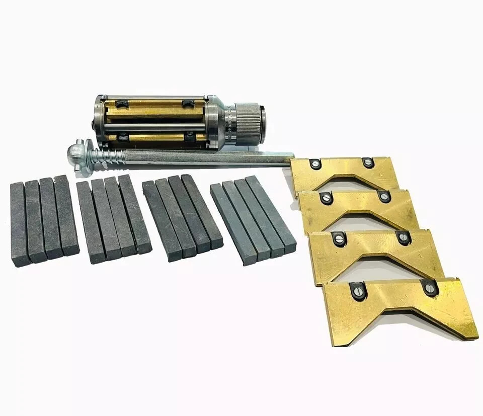 New Cylinder Engine Hone Kit 3-1/2″ To 6-1/2″ Honing Machine + 4 Grit Stones