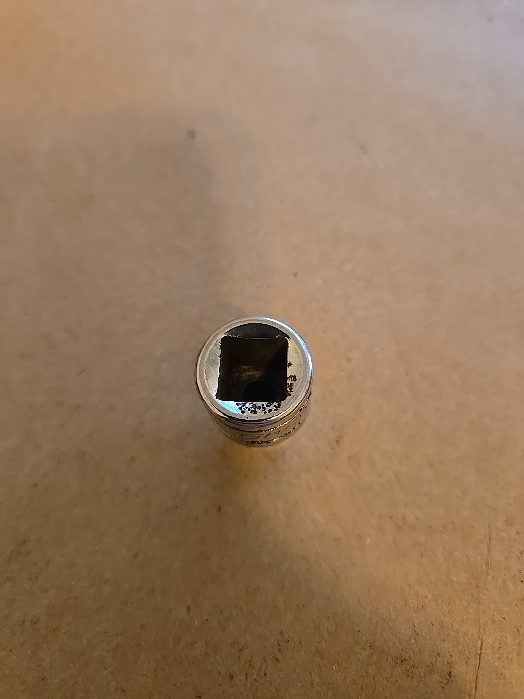 Snap On 3/8″ Drive 1/4″ 12PT SAE Shallow Chrome Socket USA F081