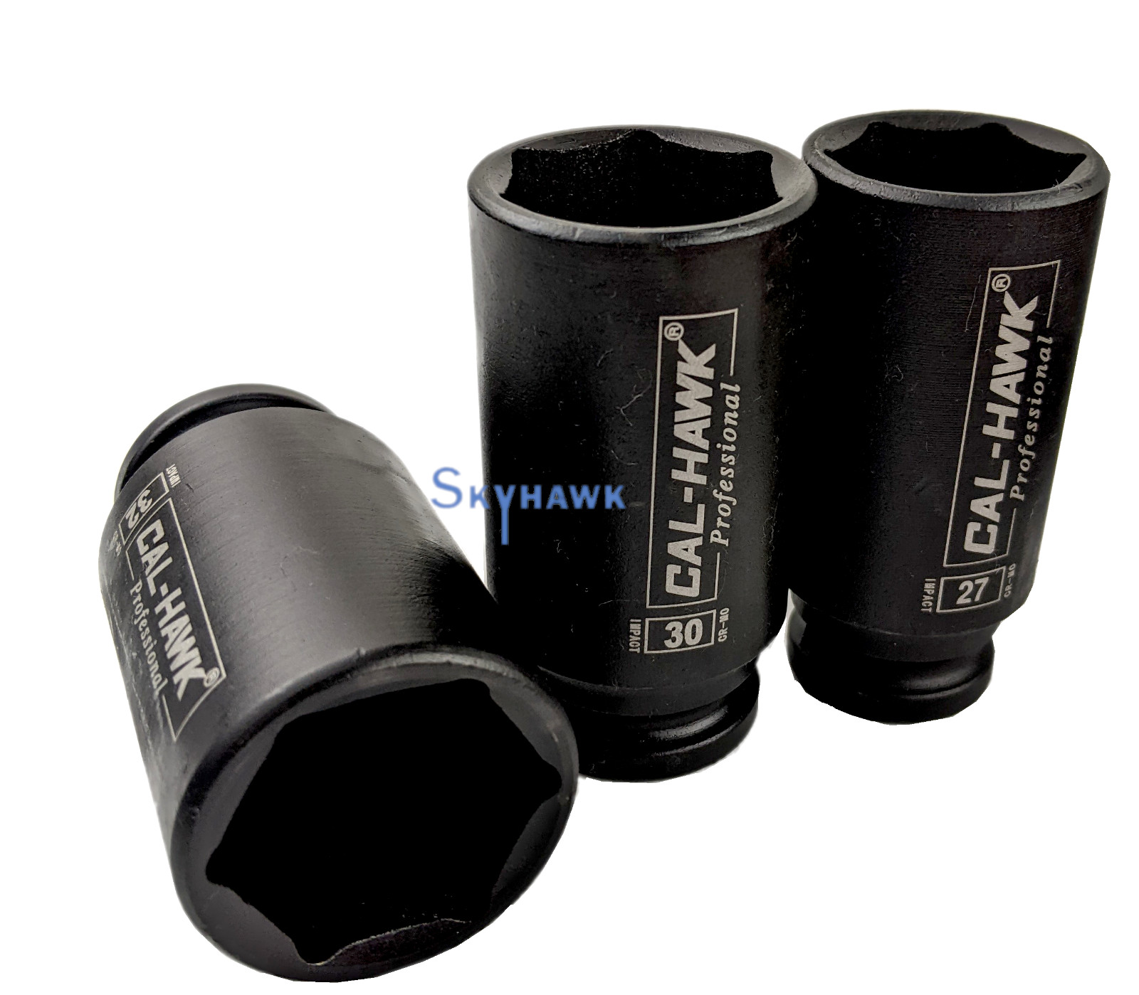 14Pc 1/2″Drive Chrome Molybdenum Deep Impact Socket Set – Metric, 6 Point w/Case
