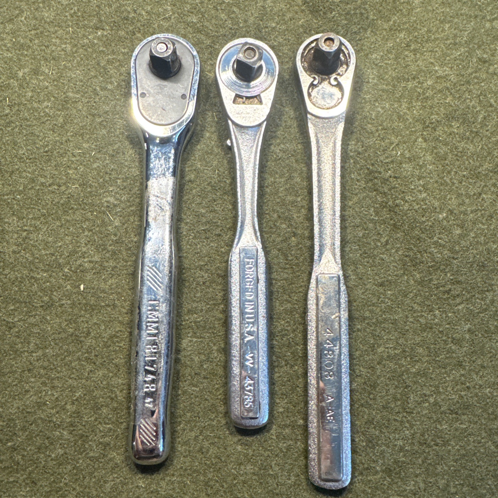 Lot of 3 – 3/8″ drive Ratchets for REPAIR Craftsman, Warranty Eligible Exchange