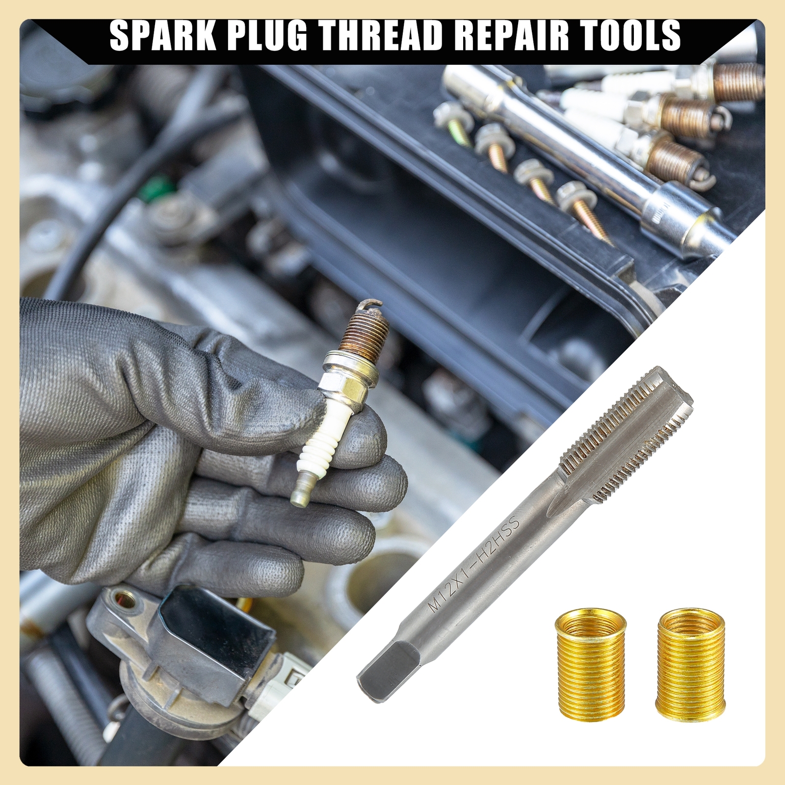 Outer Spark Plug Thread Repair Tools with M10x1.0 Universal Item of 1
