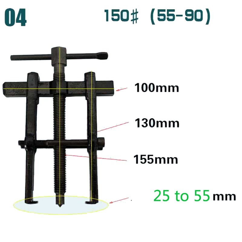 Two Jaw Twin Legs Bearing Gear Puller Remover Hand Tool Removal Kit