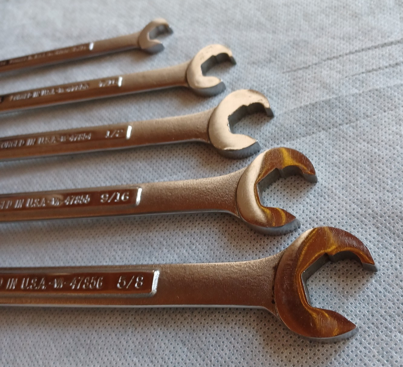 Lot Of 5 Craftsman -VA- Quick Speed Combination Wrenches ~ 5/16″ To 5/8″