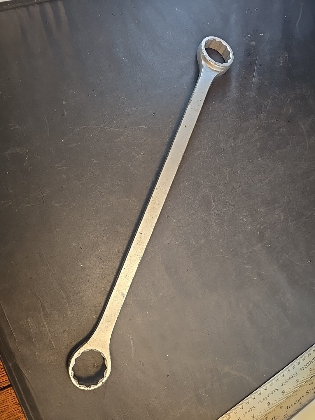Vintage Plomb USA 1160 1-3/8 X 1-1/4″ SAE 12 Point Large Box End Wrench