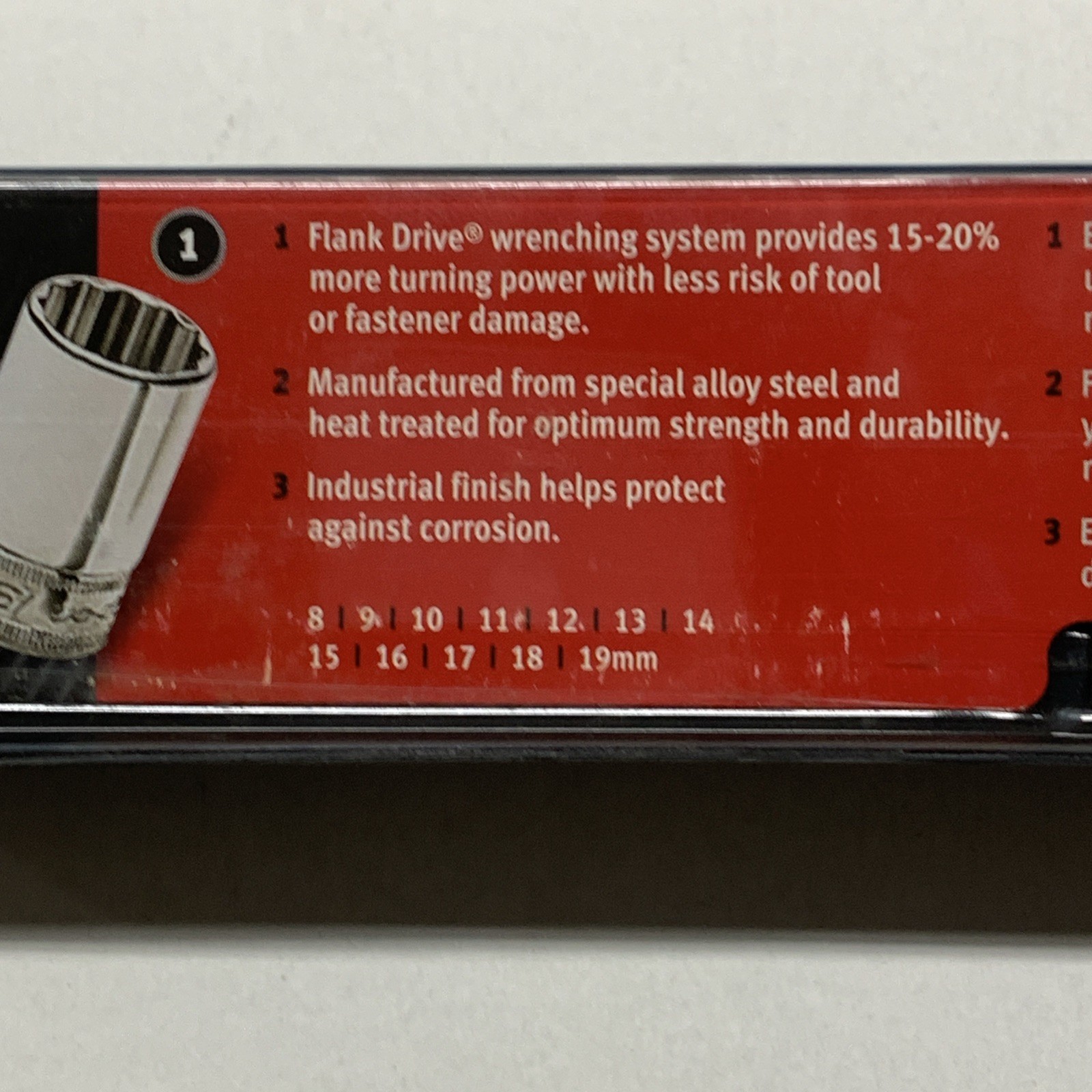 Snap On Tools USA 212FMSY 12pc 3/8″ Dr Metric 12 POINT SEMI DEEP Socket Set NEW