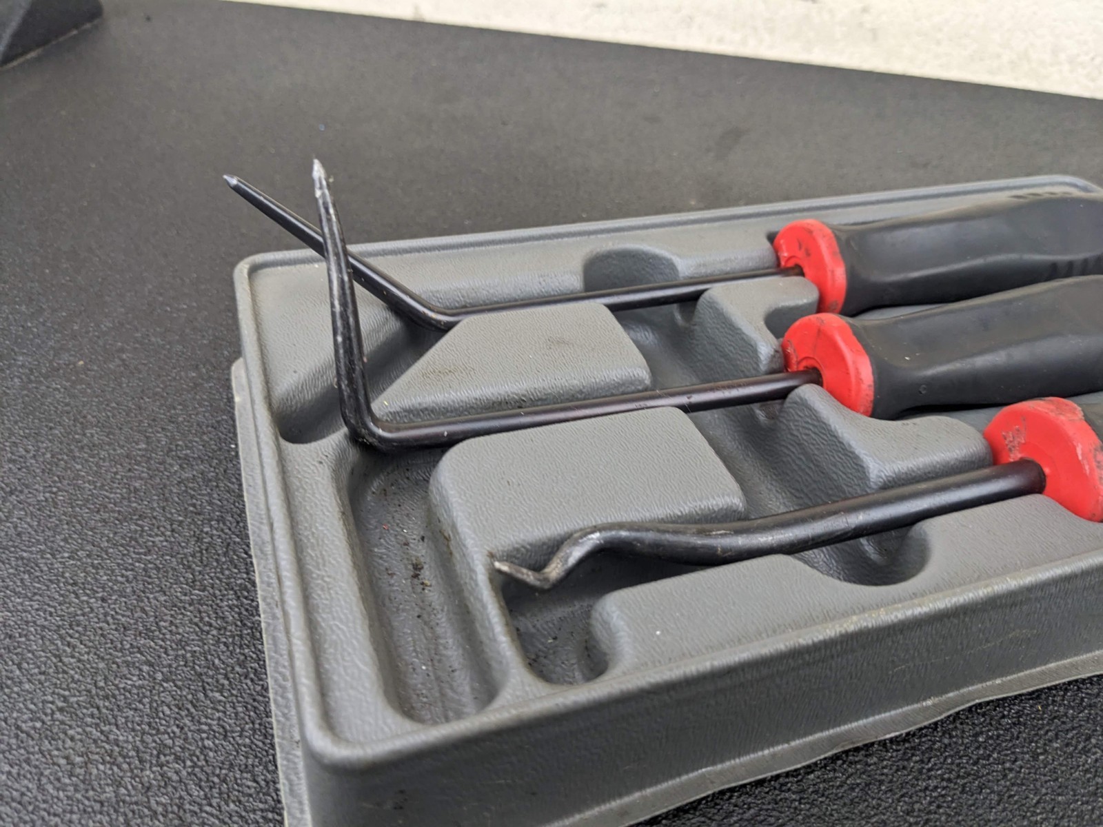 #bn816 Snap On Tools SGRHTLB3 3 Piece Radiator Hose Pick Set Red USA TOOLS
