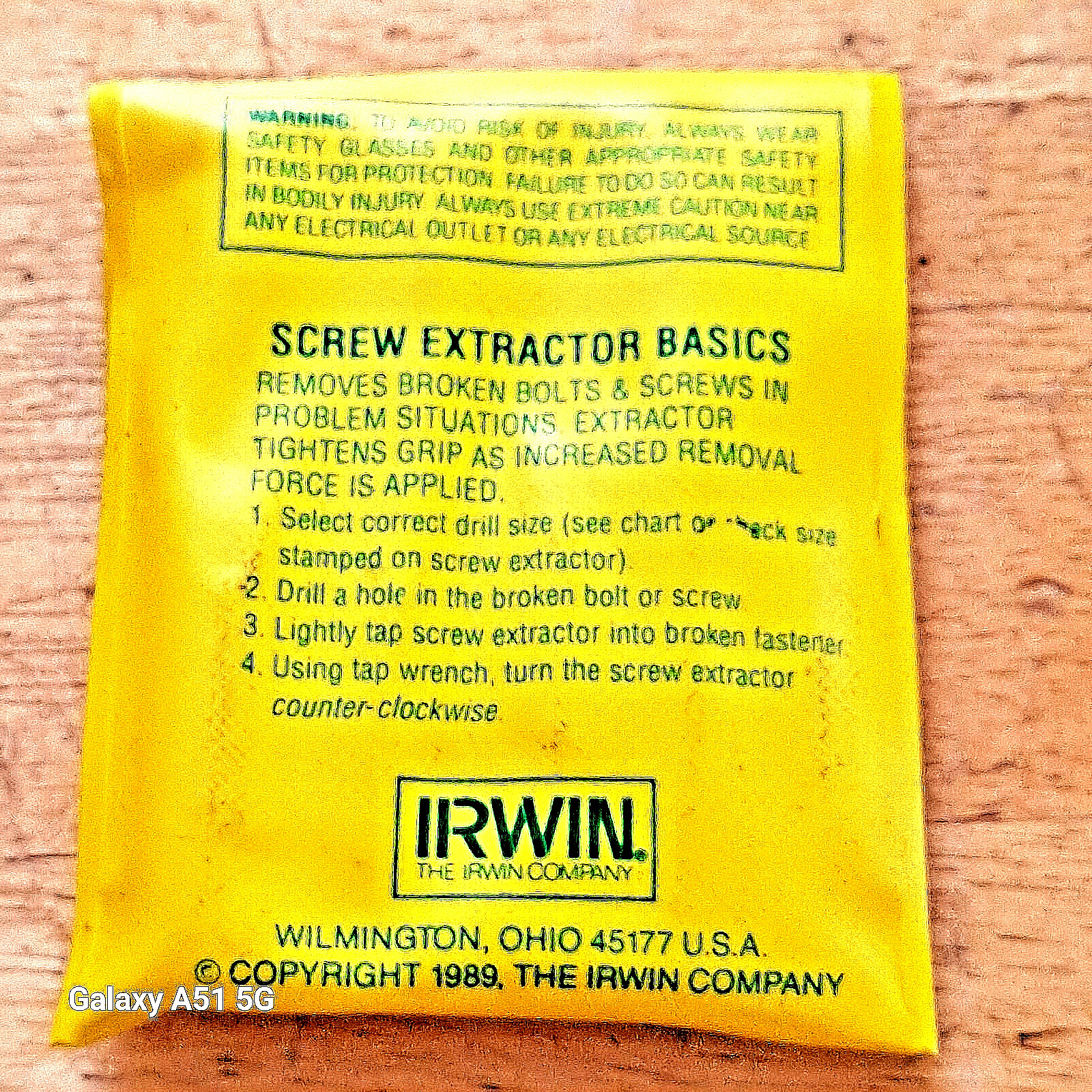 Irwin 52625 Hanson 4pc Straight Flute Screw Extractor Set NEW FREE SHIPPING