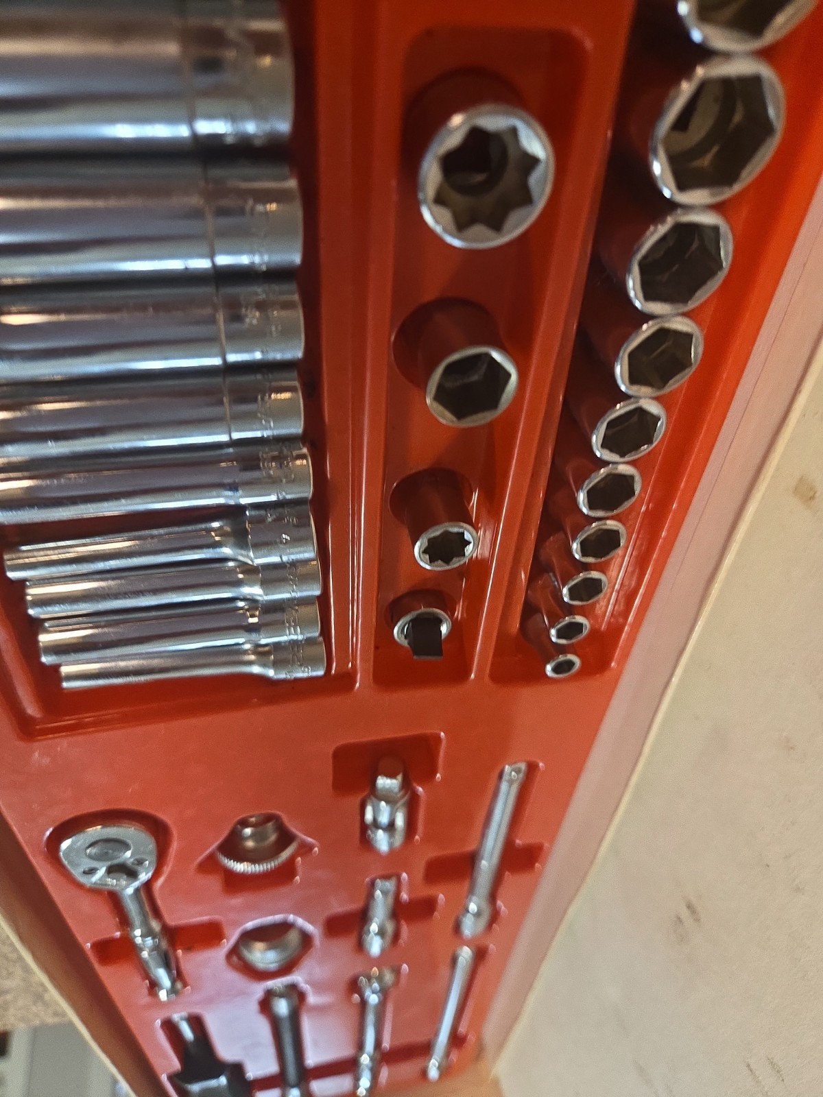 Classic Vintage SnapOn 134-TMP ¼» Dr Quality Socket Wrench Set In Original Box