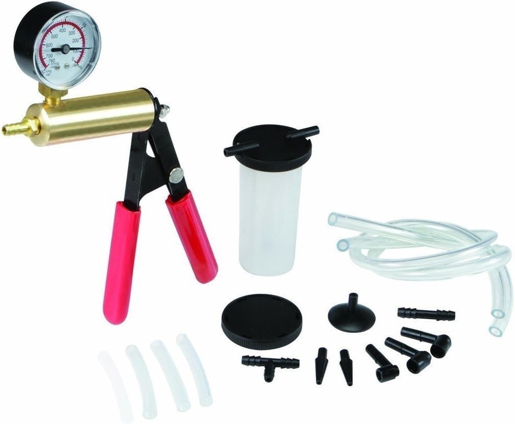 2 in 1 Brake Bleeder Kit Handheld Vacuum Pump Set for Automotive with Case