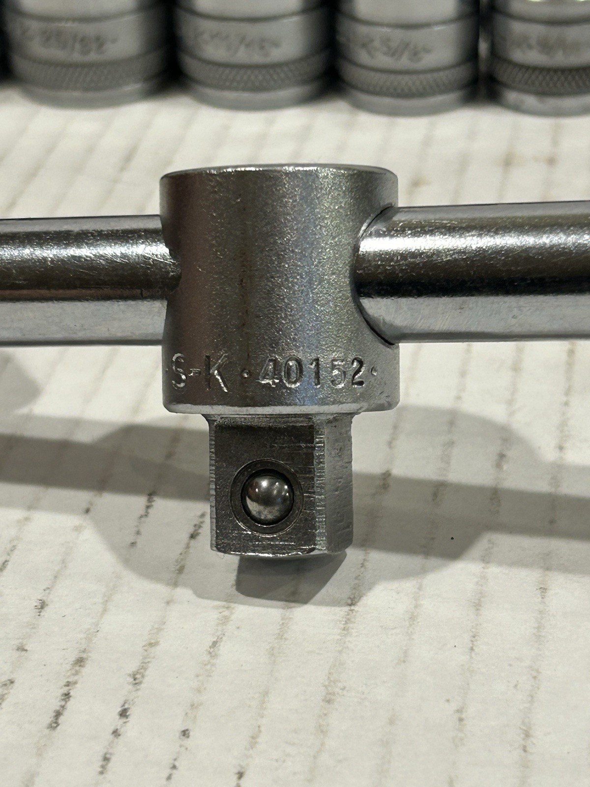 Vintage S-K SK Tools Socket Set W/Breaker Bar 9/16 ~ 1-1/4 SAE USA 1/2” Drive