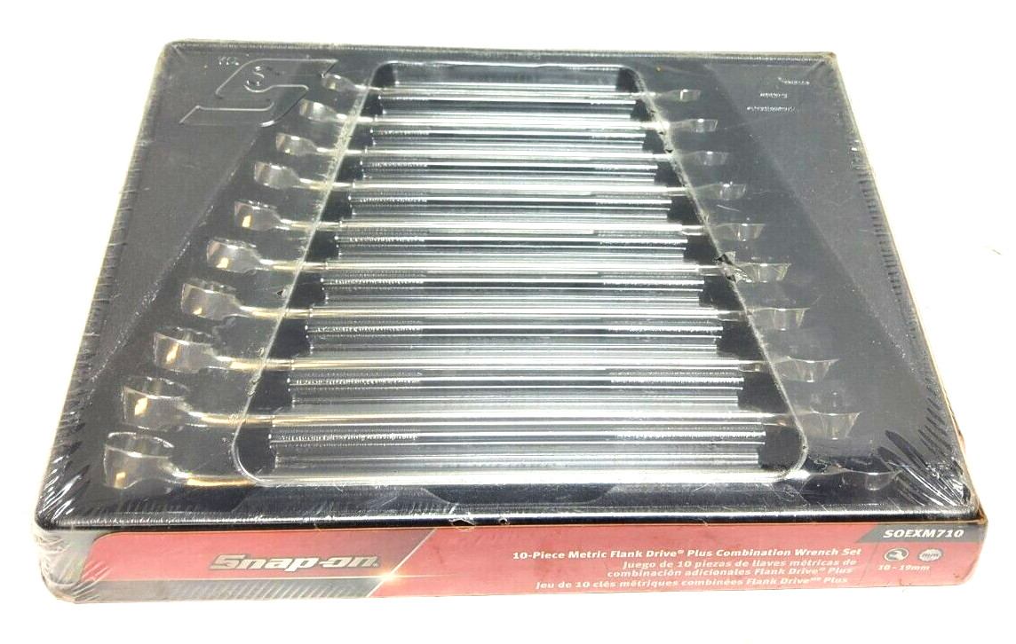 NEW Snap-on™ 10 thru 19 mm 12-point box FLANK drive PLUS Wrench Set SOEXM710
