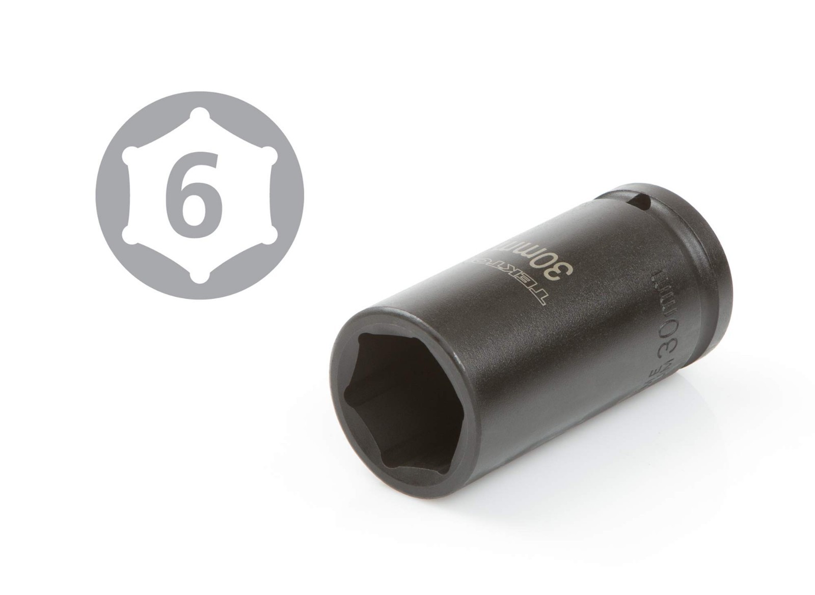 8-Piece 3/4 Inch Drive Deep 6-Point Impact Socket Set with Case, 27-38 mm