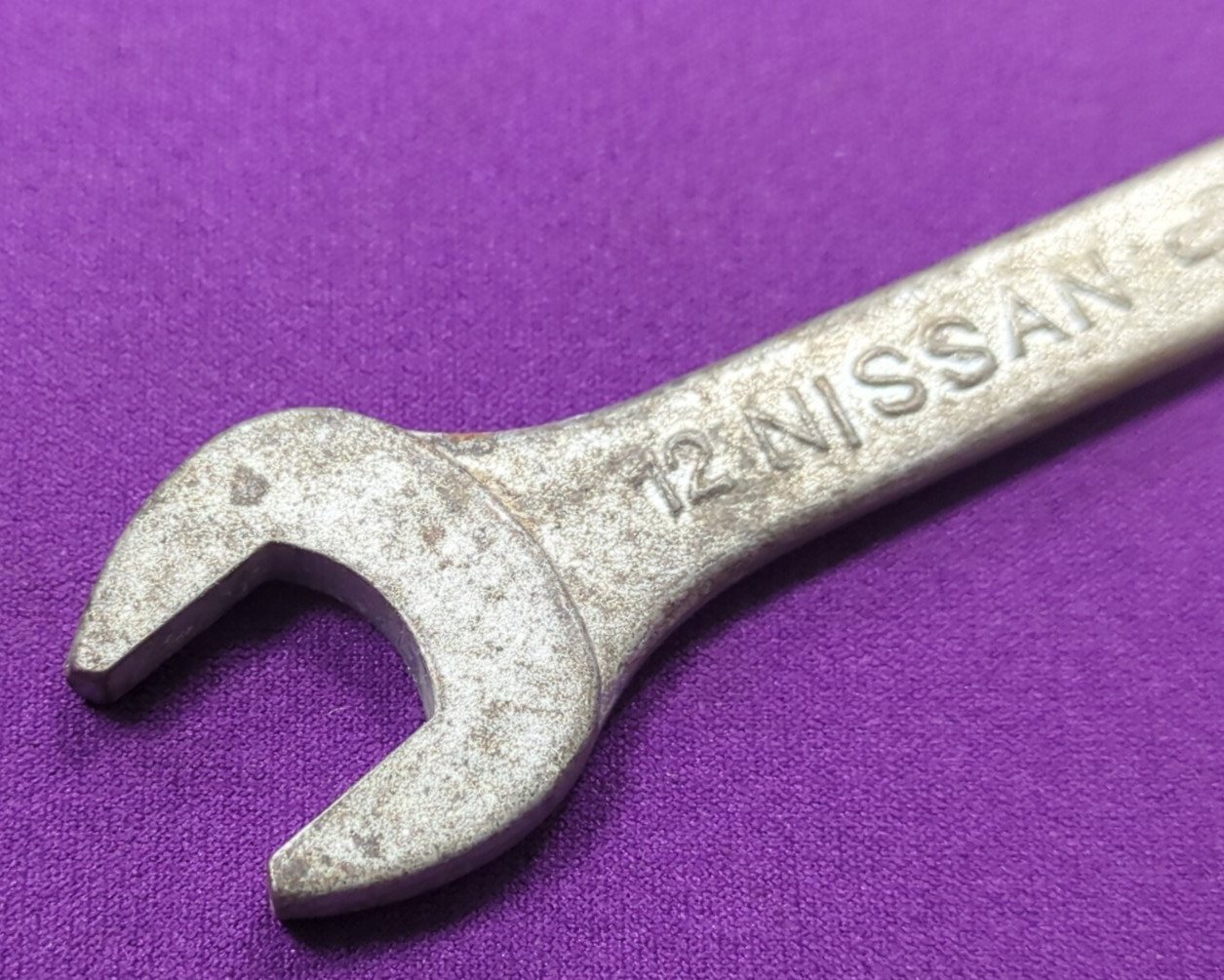 Vintage NISSAN Motor Tool Kit 12mm – 14mm Open Ended Spanner