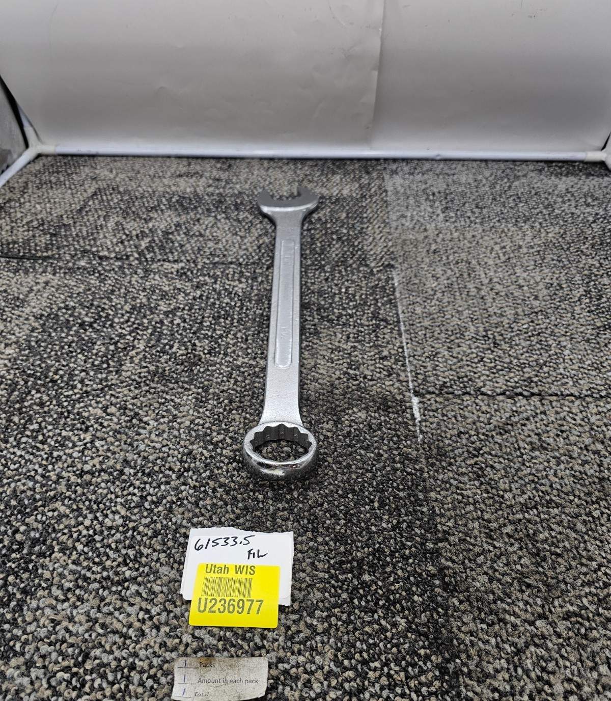 Pittsburgh 1-1/2 Inch Jumbo Combination Wrench Raised Panel Steel Tool 18 Inch