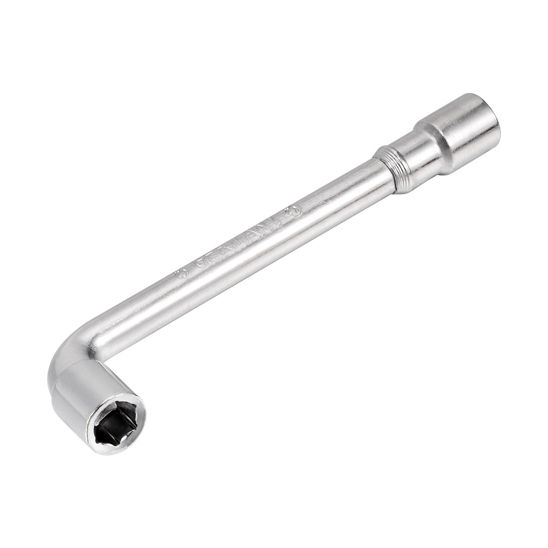 8mm Metric L Shaped Angled Open Hex 6 point Socket Wrench Silver New