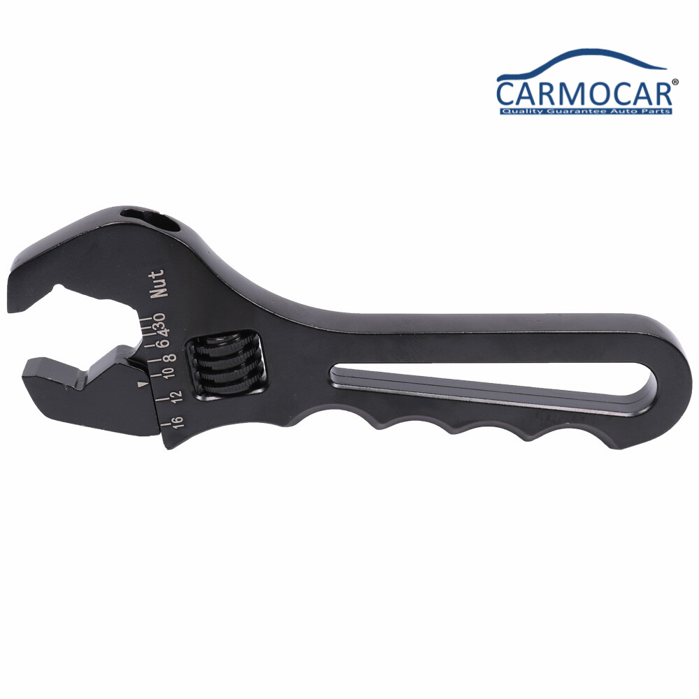 Adjustable Wrench Black Aluminum Tool Spanner 3AN-16AN for Hose End Fitting