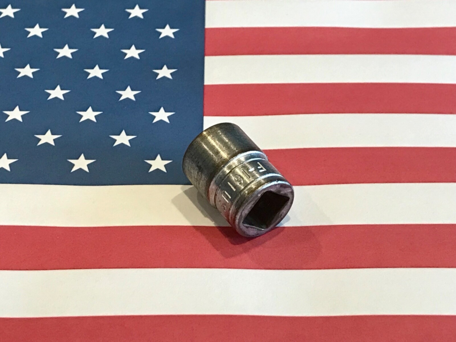 1956 Vintage Snap-on 1/2” Shallow Socket, 12 Point, 3/8″ Drive, F 161 USA 🇺🇸